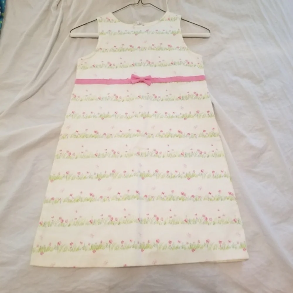 Hartstrings 6X White Floral‎ Spring Dress